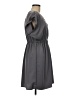 H&M 100% Polyester Solid Gray Cocktail Dress Size 6 - photo 4