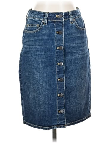 Lands' End Denim Skirt (view 1)
