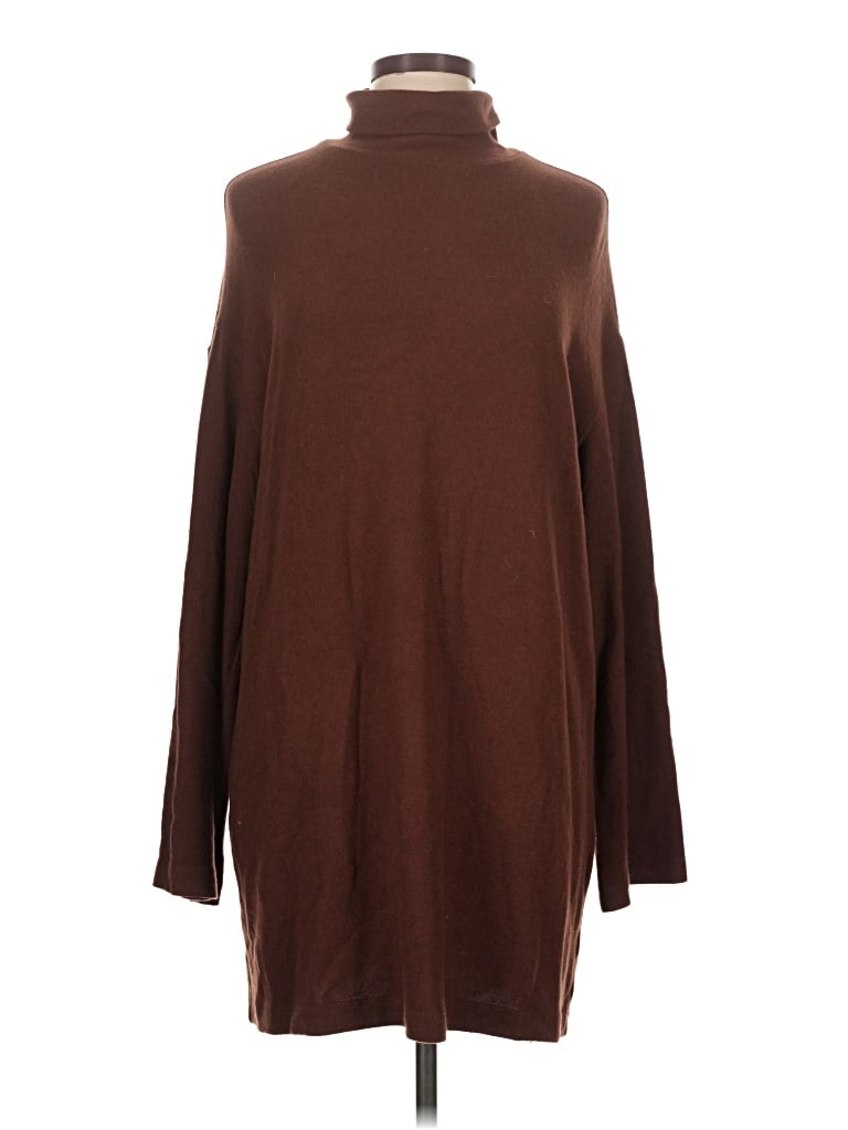 Pre-owned Reformation Turtleneck Sweater In Brown