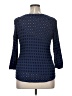 Lavender Brown 100% Rayon Polka Dots Blue 3/4 Sleeve Blouse Size XL - photo 2