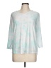 Chico's Silver 3/4 Sleeve T-Shirt Size Lg (2) - photo 1