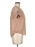 iris 100% Polyester Tan Short Sleeve Blouse Size M - photo 4