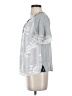 Tiny 100% Rayon Silver Short Sleeve Blouse Size S - photo 5