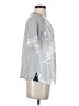 Tiny 100% Rayon Silver Short Sleeve Blouse Size S - photo 4