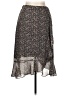 DR2 100% Polyester Paisley Gray Casual Skirt Size M - photo 1