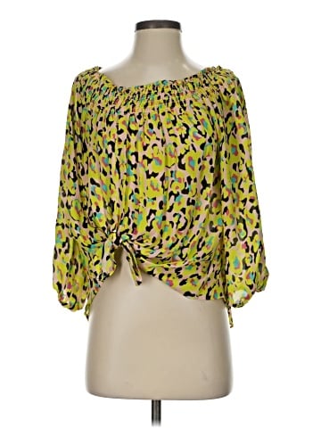 Nicole Miller Artelier 3/4 Sleeve Silk Top (view 1)