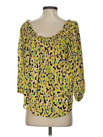 Nicole Miller Artelier 3/4 Sleeve Silk Top (view 2)