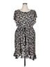 Max Studio 100% Polyester Print Blue Casual Dress Size 2X - photo 1