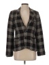 Pinko Plaid Multi Color Brown Blazer Size 4 - photo 1