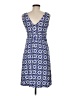 Boden Print Blue Casual Dress Size 6 (petite) - photo 2