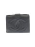 Chanel 100% Leather Gray Black Card Holder  One size - photo 1