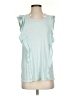 Eri + Ali Teal Sleeveless Blouse Size S - photo 1