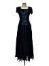 Scala 100% Polyester Blue Cocktail Dress Size L - photo 1