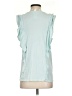 Eri + Ali Teal Sleeveless Blouse Size S - photo 2