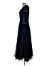 Scala 100% Polyester Blue Cocktail Dress Size L - photo 5