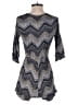 Millibon 100% Rayon Chevron-herringbone Blue Romper Size S - photo 2