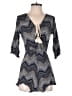 Millibon 100% Rayon Chevron-herringbone Blue Romper Size S - photo 1