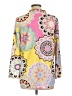 Unbranded Print Yellow Long Sleeve Blouse Size L (estimated) - photo 2