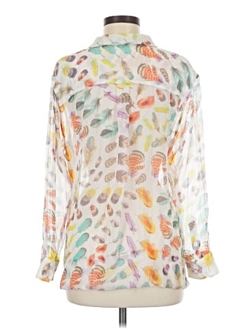 Equipment 3/4 Sleeve Silk Top (view 2)