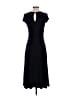 Unbranded Solid Black Casual Dress Size M - photo 2