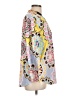 Unbranded Print Yellow Long Sleeve Blouse Size L (estimated) - photo 4