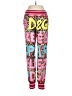Dolce & Gabbana 100% Polyester Print Pink Casual Pants Size EU (IT) 38 / US 2 - photo 1