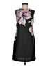 Ann Taylor LOFT 100% Polyester Graphic Black Cocktail Dress Size 2 - photo 1