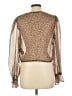 The East Order 100% Polyester Brown 3/4 Sleeve Blouse Size L - photo 2