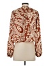 J by Joie Print Brown Long Sleeve Blouse Size XS - photo 2