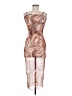 Shein Graphic Brown Cocktail Dress Size M (estimated) - photo 1