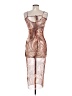Shein Graphic Brown Cocktail Dress Size M (estimated) - photo 2