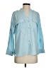 Calvin Klein 100% Polyester Color Block Blue 3/4 Sleeve Blouse Size S - photo 1
