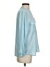 Calvin Klein 100% Polyester Color Block Blue 3/4 Sleeve Blouse Size S - photo 4