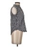Assorted Brands Houndstooth Black Sleeveless Button-Down Shirt Size XS - photo 4