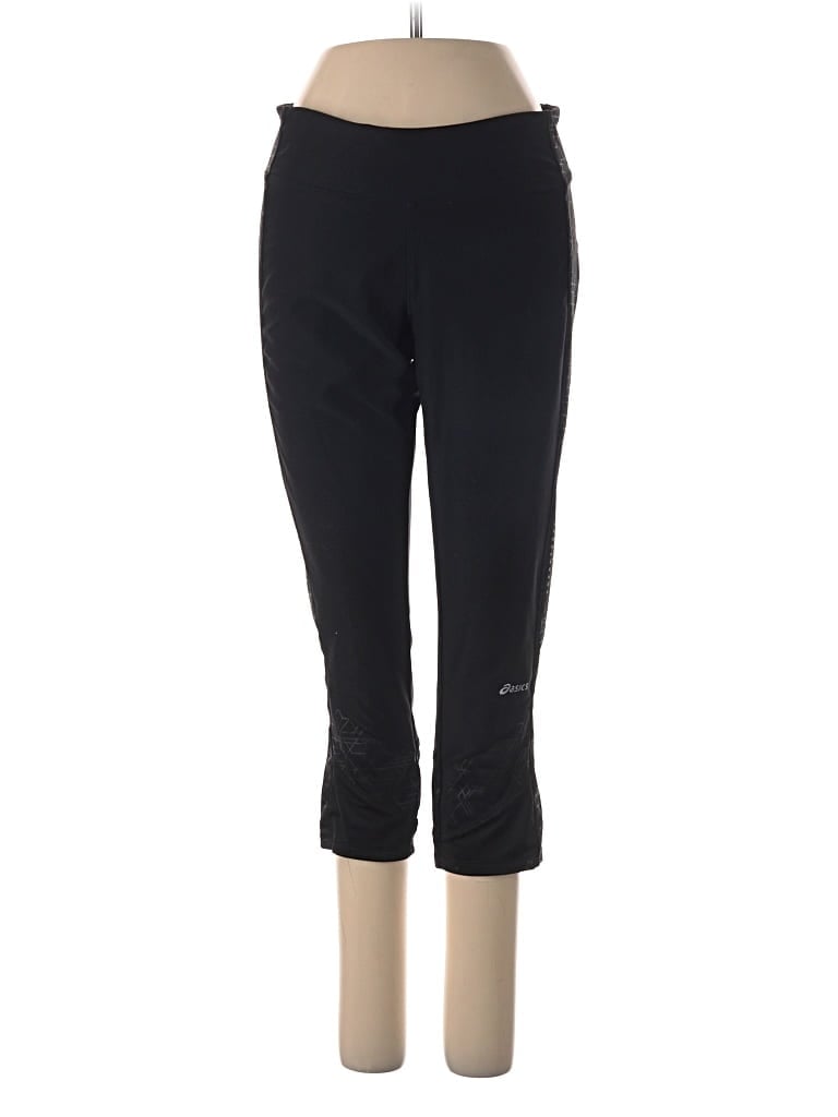 Pre-owned Asics Active Pants In Black