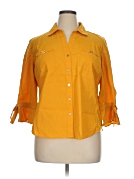 Anne Klein 3/4 Sleeve Button Down Shirt
