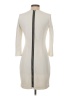 Maia Solid Ivory Casual Dress Size 4 - photo 2