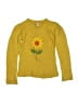 Pink Angel 100% Acrylic Floral Yellow Pullover Sweater Size 6X - photo 1