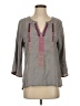 Billy T 100% Lyocell Gray 3/4 Sleeve Blouse Size S - photo 1