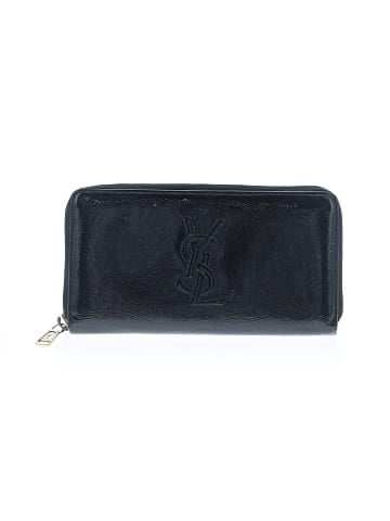 Yves Saint Laurent Black Patent Leather Belle De Jour Zip Around Wallet (view 1)
