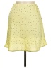 Audrey 3+1 100% Polyester Polka Dots Yellow Casual Skirt Size M - photo 1