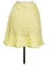 Audrey 3+1 100% Polyester Polka Dots Yellow Casual Skirt Size M - photo 2