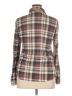 Passport 100% Polyester Plaid Brown Long Sleeve Blouse Size XL - photo 2