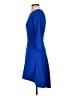 The Limited Solid Blue Cocktail Dress Size XXS - photo 5