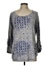 MULTIPLES Silver 3/4 Sleeve T-Shirt Size L - photo 1