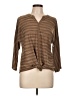 Chico's Brown 3/4 Sleeve Top Size Lg (2) - photo 1