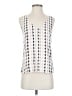 Theory 100% Silk White Sleeveless Silk Top Size 00 - photo 1