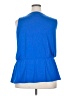 MICHAEL Michael Kors Blue Sleeveless Blouse Size 2X - photo 2