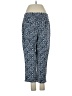 Rafaella Print Blue Casual Pants Size 4 - photo 2