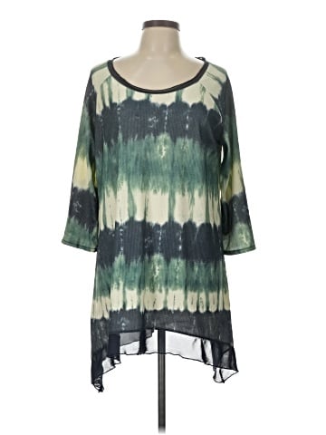 Indigo Soul 3/4 Sleeve Top (view 1)